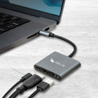 Helix - Adaptateur USB-C 3-en-1 avec USB-A et HDMI-Video Ultra-HD de qualite cristalline