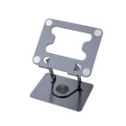 ShoppingAll - Support D’Ordinateur Portable Avec Base Rotative À 360° Pour Ordinateurs Et Tablettes Jusqu’à 17,3 Pouces – SA-LS8R-GRAY-Pliable et Léger – Se replie à plat pour un rangement et un transport faciles.