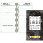 Day-Timer - Recharge datee à reliure spirale 2026 2 pages/jour de pochette - 6 1/2 po H x 3 1/2 po l - bilingue-Format quotidien sur deux pages avec rendez-vous aux 15 minutes : 8 h00 à 17 h00