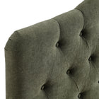 Modway - Annabel Mélange de lin premium Tête de lit complète, Sauge-7