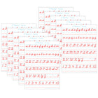Ashley Productions - ASH97010 Smart Poly PosterMat Pals Économiseurs d'espace - 13" x 9-1/2" - écriture cursive D'Nealian - paquet de 10-C'est une affiche, c'est un sous-main, c'est les deux! Parfait pour une taille plus petite pour une utilisation facile en classe, à la maison, au bureau ou en déplacement!