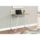 Monarch Specialties - 7119 Bureau 30 po L - Juvenile Naturel/Metal Blanc-Un plateau facile à nettoyer et une conception durable pour une utilisation quotidienne dans une chambre d'étudiant ou un petit bureau à domicile.