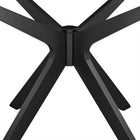 Modway - Crossroads Rond 47 po Bois Table à manger, Noir-Assemblée requise