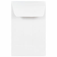 JAM Paper - Enveloppes #1 pour Pièces de Monnaie avec Colle Humectable, Blanc, 2 1/4 x 3 1/2, Paquet de 500-Mini-enveloppe polyvalente : si vous recherchez une enveloppe pour vos collections de pièces de monnaie, vos fournitures d'artisanat, vos boutons, vos graines, vos encarts d'invitation et bien plus encore, nos enveloppes pour pièces de monnaie n°1 sont une excellente option. elles sont conçues pour s'insérer dans le publipostage, les lettres et même les boîtes-cadeaux de noël. utilisez ces enveloppes 