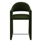 Modway - Talia 37 pouces Cuir végane Tabouret de comptoir - Vert mousse-Arrivée entièrement assemblée