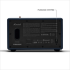 Marshall - Acton III Haut-parleur Bluetooth sans fil - Bleu nuit-Connectez et contrôlez : Se connecter à Acton III et écouter votre musique n’a jamais été aussi simple. Connectez votre appareil directement à votre haut-parleur par Bluetooth ou avec une prise de 3,5 mm. Téléchargez l’application Marshall Bluetooth et connectez-vous pour accéder aux réglages de compensation de placement et aux mises à jour sans fil (OTA). Vous pouvez régler les graves et les aigus sur le dessus du haut-parleur, mais vous trou