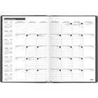 Mead - Agenda de bureau mensuel 2026 - 9 7/8 po H x 7 po l - gris - bilingue-Un mois sur deux pages