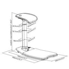 Intekview - Chaise debout ergonomique avec tapis anti-fatigue-10