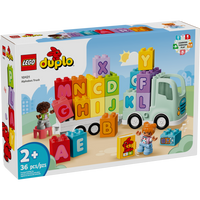 LEGO - DUPLO Town Le camion alphabet-Un jouet de construction qui enseigne aux tout-petits à reconnaître les lettres et les couleurs