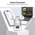 MyBat - Écouteurs Open-Ear echelon Echo - Blanc-Confort longue durée - Design léger et ergonomique