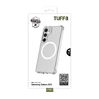TUFF8 - Samsung Galaxy S25 - Étui robuste Qi2 - transparent-Couche antichoc : La couche antichoc étanche à l'air ajoute une protection supplémentaire contre les chutes accidentelles. Testé selon la norme MIL-STD jusqu'à 8FT