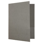 JAM Paper Chemise fini lin à deux pochettes, 9 x 12 po, gris, 12/paq.-Gris