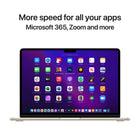 Apple - Portatif MacBook Air 13,6 po, M2, SSD 256 Go, Mémoire unifiée 16 Go, Comète, Français-Port de recharge MagSafe 3, deux ports Thunderbolt pour les accessoires et prise pour écouteurs