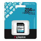 Kingston - 256 Go Canvas Go! Plus Carte mémoire SD-Classe de vitesse U3 et V30