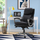 Serta® - Fauteuil de direction SmartLayers™ Arlington Air™, noir-Cuir reconstitué, noir