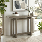 Hudson&Canal - Console Breslow 44" L - Chêne gris vieilli-Caractéristiques assemblage facile