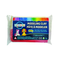 DBLG Imports Artworks - Pâte à modeler - 500g - 6 Couleurs assorties-Doux et souple, il ne tache pas les mains ni les surfaces 