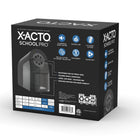 X-ACTO - Taille-crayon électrique SchoolPro-Le moteur SafeStartMD s’arrête quand le réservoir pour copeaux est retiré