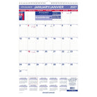 AT-A-GLANCE – Calendrier mural mensuel 2027 – 22 3/4 po H x 15 1/2 po l – bilingue-12 mois : janvier 2027 à decembre 2027