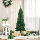 HOMCOM - Arbre de Noël - arbre de Noël fin avec branches réalistes-La base est amovible pour un rangement facile 