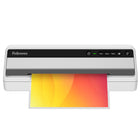 Fellowes - Plastifieuse Saturn 95 chaud-froid avec trousse de plastification de départ- UNE PRÉCISION RAPIDE : Plastifie 48 cm par minute avec des résultats toujours parfaits pour la maison, les petites entreprises ou les salles de classe. 