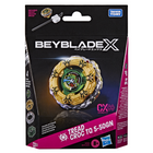 Hasbro - Beyblade Starter Top - Assortiment-PIÈCES FACILES À ASSEMBLER : Les disques, les cliquets et les pignons interchangeables des toupies Beyblade X s'assemblent et se désassemblent facilement. En un petit tour, on est prêt à combattre