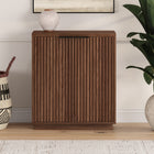 Hudson&Canal - Meuble d'appoint Mansfield de 71 cm de largeur, , noyer satiné-Caractéristiques assemblage facile