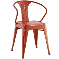 Modway - Promenade Chaise à manger - Rouge-Fauteuil à manger moderne