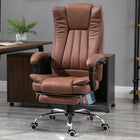 Vinsetto - Fauteuil de bureau exécutif avec massage à vibrations 6 points - brun-Commandé par télécommande filaire