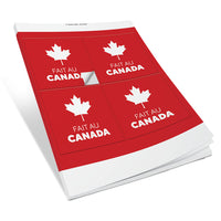 Staples - Étiquettes carrées "Fait au Canada" - 4 po x  4 po - 40 étiquettes-Feuilles d’étiquettes carrées lustrées 