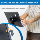 Mount-It - Kiosque antivol pour tablettes avec porte-documents pour iPad, iPad Air, iPad Pro-Hauteur du support : 41,5 in