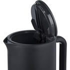 Salton - bouilloire électrique sans fil 1,7 litres - noir- Base rotative à 360° et sans fil - Soulevez la base et versez l’eau dans l’angle de votre choix grâce à la conception sans fil. Vous pouvez ranger soigneusement le cordon dans la base pour libérer l’espace. 