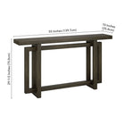 Hudson&Canal - Console Breslow 55" L - Brun aulne-9