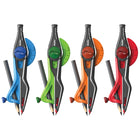 Helix - Boussole verrouillable universelle - Couleurs assorties - Paquet de 12-Le verrouillage de torsion intégré sécurise les jambes en place pour un dessin facile