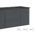 Modway - Render Fixation murale de 48" Vanette de salle de bain - Gris Noir-Conception murale