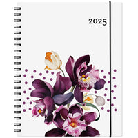 W. Maxwell - Agenda 2025 Garbo - 8.5 po x 11 po - Floral - Bilingue-Janvier à décembre 2025
