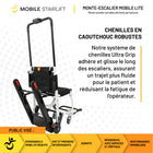 Mobile StairLift - LITE - Monte-escalier mobile - couleurs assorties-Système de chenilles motorisé offrant des montées et descentes fluides et contrôlées