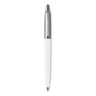 Parker − Stylo à bille Jotter Originals − fini blanc classique − pointe moyenne − encre bleue-La conception rétractile exclusive s’ouvre et se referme avec un clic satisfaisant