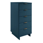 Manhattan Comfort - Granville commode moderne haute et étroite 23,62" - bleu minuit-17,72 po L x 23,62 po l x 48,98 po H