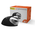 IntekView - Souris verticale sans fil, Droitière, Rechargeable-Revêtement doux qui offre une utilisation agréable