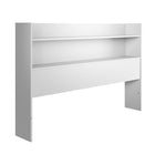 Nexera - Tête de lit de rangement Hunter Queen, Blanc-Assemblage et livraison sans souci : Assemblage sans tracas, livraison à votre porte pour une mise à niveau pratique de votre chambre à couch