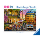 Ravensburger - Puzzle Paris à l'aube - 1000 pièces-Offrez-vous un moment de pure détente avec ce puzzle. Pièce par pièce, profitez de cette activité anti-stress qui favorise la concentration, la déconnexion et le lâcher-prise. Soulagez les tensions du quotidien, travaillez votre mémoire et exercez vos capacités cognitives : le puzzle est un jeu aux multiples bienfaits pour la santé 