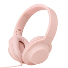 Basic Tech Écouteurs pliable sur l'oreille avec fil - Rose-Universel