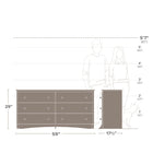 PrepacMD – Commode à 6 tiroirs Monterey, blanc, 29 po-Assemblage nécessaire