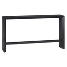 Hudson&Canal - Console Osman 55" de largeur par - Grain noir-Un design contemporain moderne pour votre entrée, votre salon, votre bureau et plus encore