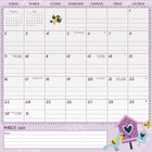 DateWorks - Calendrier Mural Magnétique Familial de 16 Mois 2025 Family - 12 po x 12 po - Anglais-Plus de 300 autocollants, dont des autocollants amusants pour enfants et des autocollants de rappel fonctionnels.