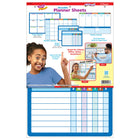 TREND enterprises - Ensemble d'apprentissage effaçable de feuilles de planificateur - 5 feuilles-Écrivez sur les feuilles avec des marqueurs effaçables à sec, essuyez-les et réutilisez-les pour vos besoins quotidiens, hebdomadaires et mensuels de planification et d'organisation