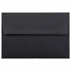 JAM Paper - Enveloppes d'invitation A8 doublées d'aluminium - 5,5 x 8,125 - lin noir avec feuille d'or - Paquet de 250-Ces enveloppes sont parfaites pour envoyer des invitations, des cartes de voeux, des RSVP, des cartes de remerciement, des cadeaux d'anniversaire, des remises de diplômes, des vacances et plus encore