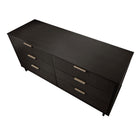 Manhattan Comfort - Granville commode moderne double large de 55,04 po - noir-Garantie limitée du fabricant de 30 jours