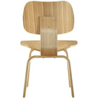 Modway - Fathom Chaises de salle à manger Ensemble de 6 - Naturel-Construction à cinq niveaux